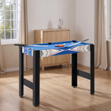 Stol za igru 5 u 1 s biljarom i stolnim tenisom 91 × 45,5 × 76 cm, plavo-crni