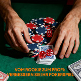 Poker set u koferu s 400 žetona, 2 špila karata i podlogom, sivi