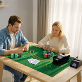 Poker set s 300 žetona, kartama i koferom, za 8 igrača, srebrni