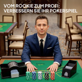 Poker set s 300 žetona, kartama i koferom, za 8 igrača, srebrni