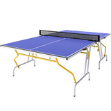 Stol za stoni tenis na sklapanje, s 2 reketa i 3 loptice, plavi