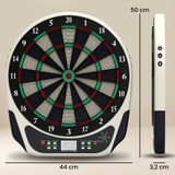Elektronska dart tabla s 18 igara i 159 varijanti, za do 8 igrača, crna