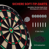 Elektronska dart tabla s 18 igara i 159 varijanti, za do 8 igrača, crna