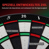 Elektronska dart tabla s 18 igara i 159 varijanti, za do 8 igrača, crna
