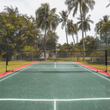 Mreža za badminton, odbojku i tenis s podesivom visinom, crna