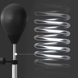 Stojeći punching ball s refleksnom šipkom, podesiv po visini, crni