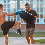 Pad za udarce za muay thai i kickboxing, vještačka koža, crno-crveno-bijeli
