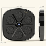 Zidna muzička boks mašina s Bluetoothom, LED svjetlima i rukavicama, crna