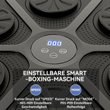 Zidna muzička boks mašina s Bluetoothom, LED svjetlima i rukavicama, crna