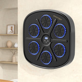 Zidna muzička boks mašina s Bluetoothom, LED svjetlima i rukavicama, crna