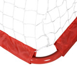Set od 2 sklopiva mini gola za fudbal s metalnim okvirom, crveni