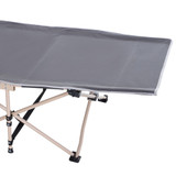 Sklopivi kamp krevet 190 × 68 × 52 cm, tamnosiva