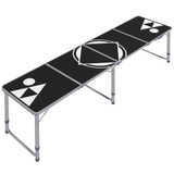 Sklopivi stol za kampovanje 240 × 60 × 54/62/70 cm, crni