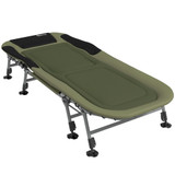 Kamp krevet s podesivim naslonom 200 × 85 × 40–51 cm, zelena