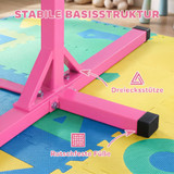 Dječija gimnastička preča podesive visine, roze