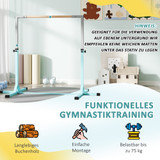 Dječija gimnastička preča s 13 nivoa visine, svijetloplava