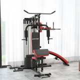 Multifunkcionalna stanica za trening s utegom od 65 kg, crna