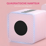 Set podesivih bučica 2 × 5 kg, četvrtastog oblika, roza