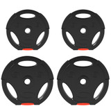 Set od 4 tegova za bučice 2 × 10 kg i 2 × 5 kg, crni