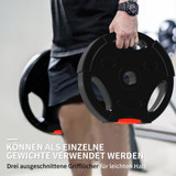 Set od 4 tegova za bučice 2 × 10 kg i 2 × 5 kg, crni