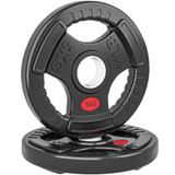 Set 2 tega od 5 kg za olimpijsku šipku, otvor Ø 50 mm, crni
