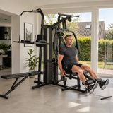Multifunkcionalna sprava za vježbanje s tegovima 69 kg, crna