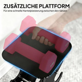 Set bučica 4 para od 1–4 kg sa stalkom, šestougaone, roza/siva/zelena