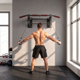Sklopiva šipka za zgibove za zid, nosivost 120 kg, crna