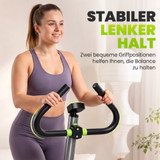 Stepper s LCD ekranom i rukohvatom, siva, zelena i crna boja