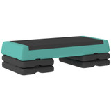 Stepper za aerobik podesive visine 77 × 36 cm, zeleno-crni