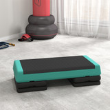 Stepper za aerobik podesive visine 77 × 36 cm, zeleno-crni