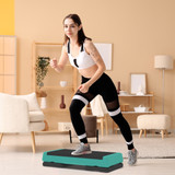 Stepper za aerobik podesive visine 77 × 36 cm, zeleno-crni