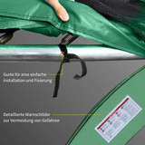 Zaštitna obloga za rub trambuline Ø 244 cm, zelena