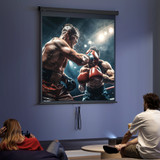 Platno za projektor 152 × 152 cm, format 1:1, 85 inča, crno