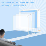 Platno za projektor 99 inča 178 × 178 cm, format 1:1, bijelo