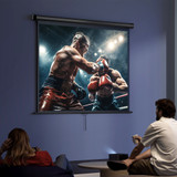 Platno za projektor 84 inča, 4:3, 171 × 128 cm, crno