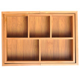 Organizator za ladicu na izvlačenje, bambus 24,6 × 17,6 × 7 cm, prirodna boja