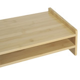 Stalak za monitor s ladicom 49 × 25,5 × 11,5 cm, prirodna boja