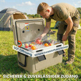 Rashladna kutija 42,6 L s ventilom za odvod 66,6 × 38,5 × 40 cm, kaki