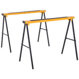 Set od 2 radna kozlića, sklopivi, nosivost 250 kg, 99,5 × 50 × 76 cm, žuti