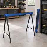 Set od 2 sklopiva radna kozlića 99,5 × 50 × 76 cm, plavi