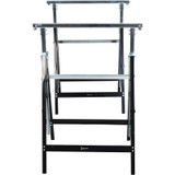 Set od 2 kozlića za piljenje, podesivi i sklopivi, 68 × 56 × 80–130 cm, crni