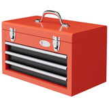 Kutija za alat s 3 ladice i gornjim pretincem 45 × 24 × 27 cm, crvena
