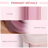 Dječiji organizator za igračke s 3 ladice 37 × 37 × 56,5 cm, roze