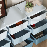 Kutija za igračke s 9 ladica 113 × 37 × 56,5 cm, plava