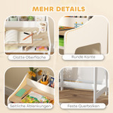 Dječiji set radni stol i stolica 60 × 48 × 68 cm, boja drveta i bijela