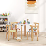Dječiji stol s 4 stolice, set od 5 dijelova 60 × 60 × 50 cm, višebojni