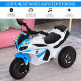 Guralica za djecu u obliku trkaćeg motora s muzikom i svjetlom, plava