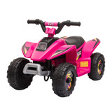 Dječiji električni quad 6 V, s vožnjom naprijed i nazad, roze