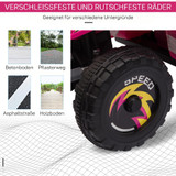 Dječiji električni quad 6 V, s vožnjom naprijed i nazad, roze